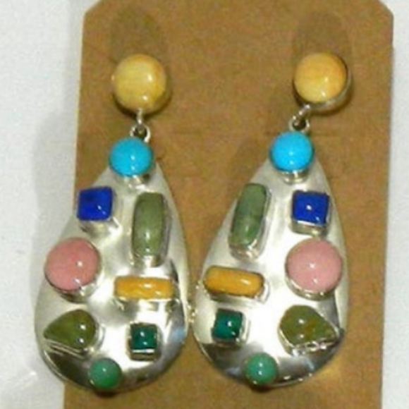 Charmelle Necklace + Earring set w/3 additional pierced earrings lot of 5 - Picture 5 of 5